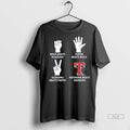 Officials Trendy Nothing Beats Rangers Hands Rock Beats Scissors Paper Tee Shirt Sweater
