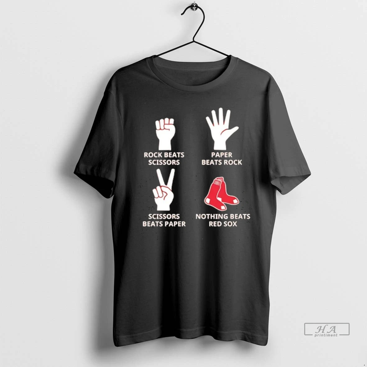 Officials Trendy Nothing Beats Red Sox Hands Rock Beats Scissors Paper Beat Rock