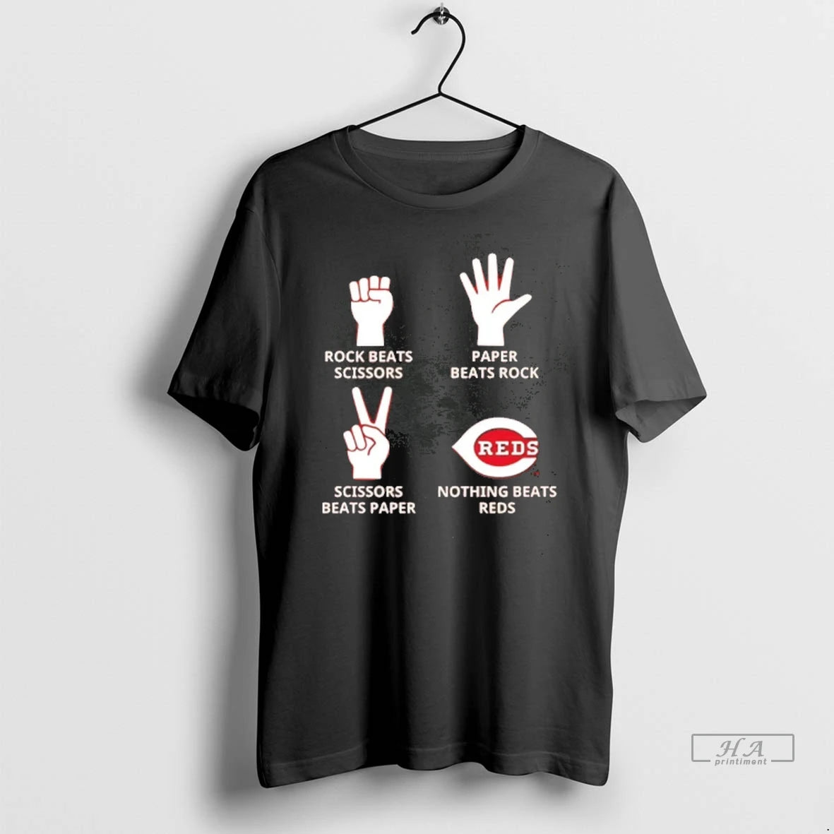 Officials Trendy Nothing Beats Reds Hands Rock Beats Scissors Paper Beat Rock Tee Shirt Sweater