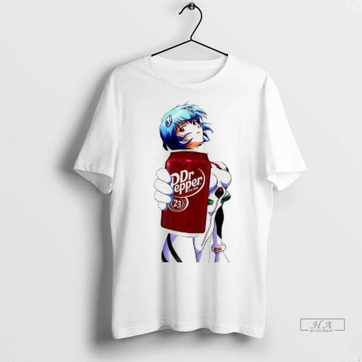 Officials Trendy Rei Ayanami Dr Pepper Neon Genesis Evangelion Anime Shirt Sweater