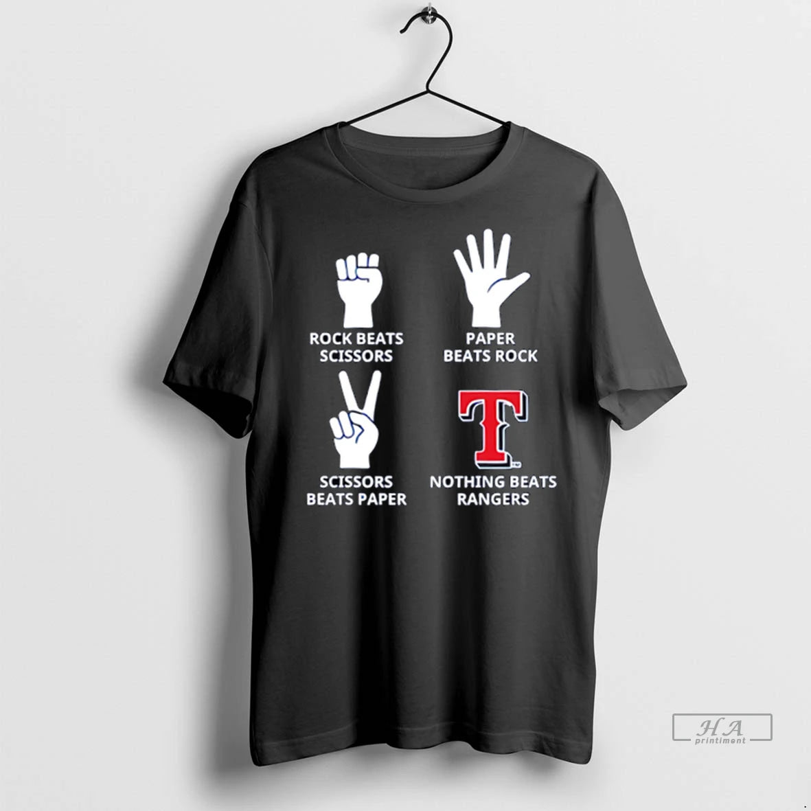 Officials Trendy Rock Paper Scissors Paper Beats Rock Scissors Beats Paper Nothing Beats Rangers
