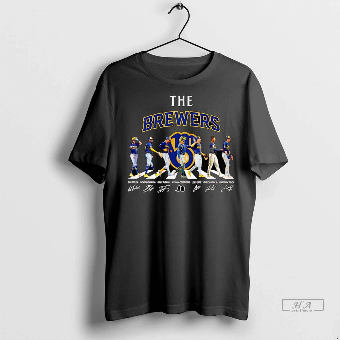 Officials Trendy The Brewers Abbey Road Sal Frelick Jackson Chourio Shirt Sweater