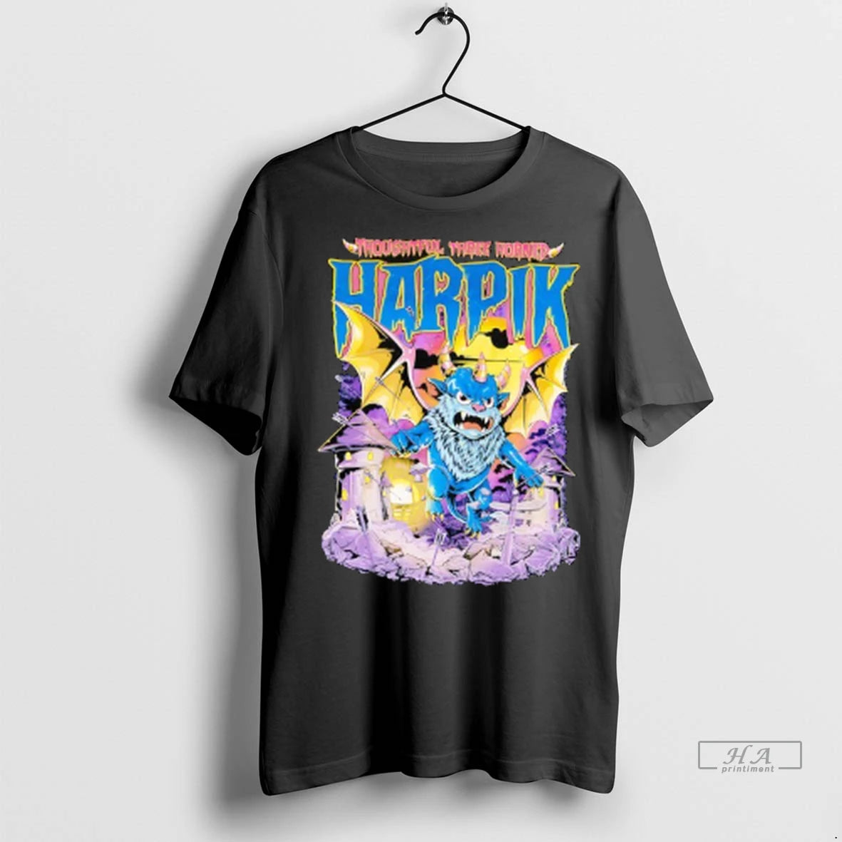 Officials Trendy Thoughtful Three Horned Harpik Monster Shirt Sweater