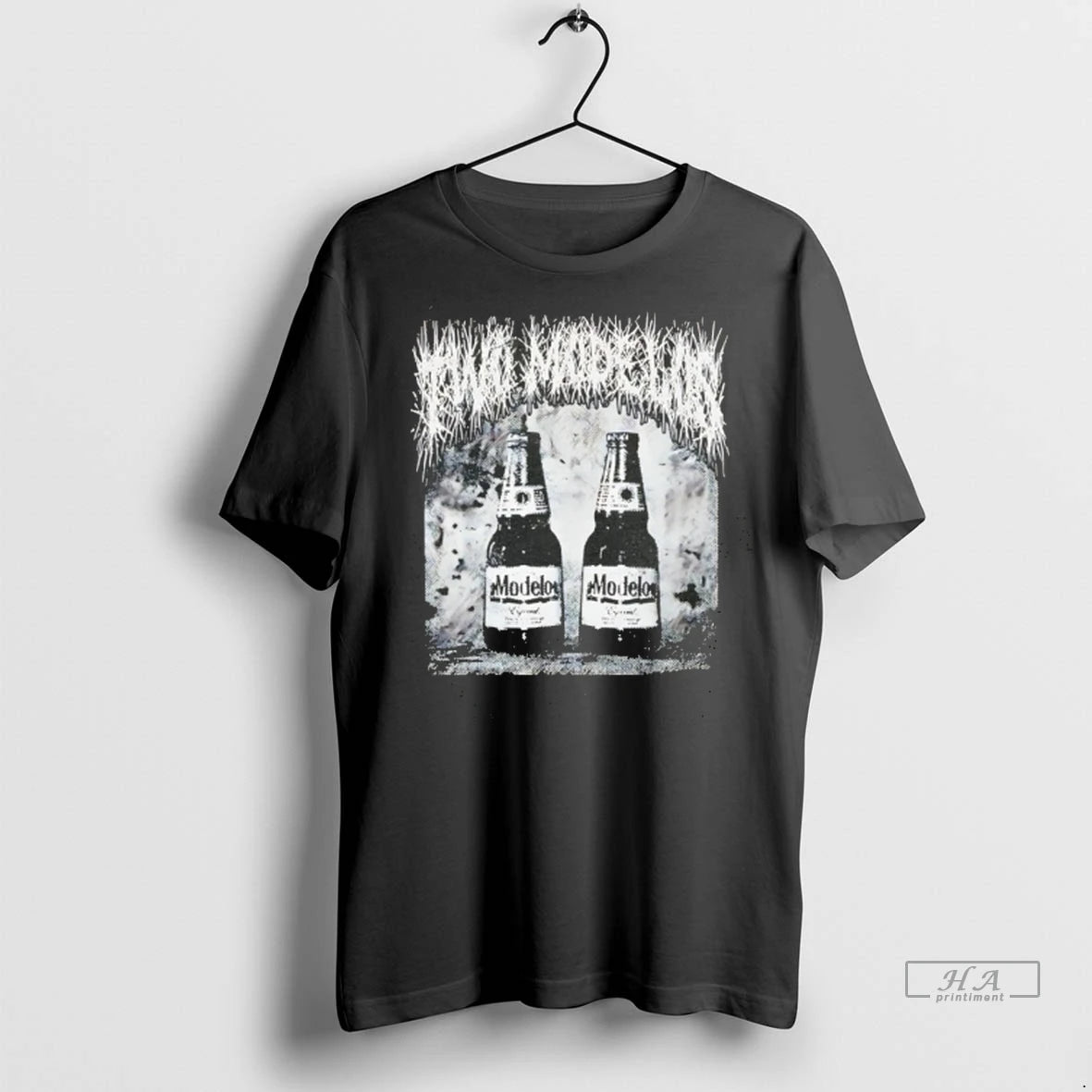 Officials Trendy Two Modelos Beer Vintage Tee Shirt Sweater