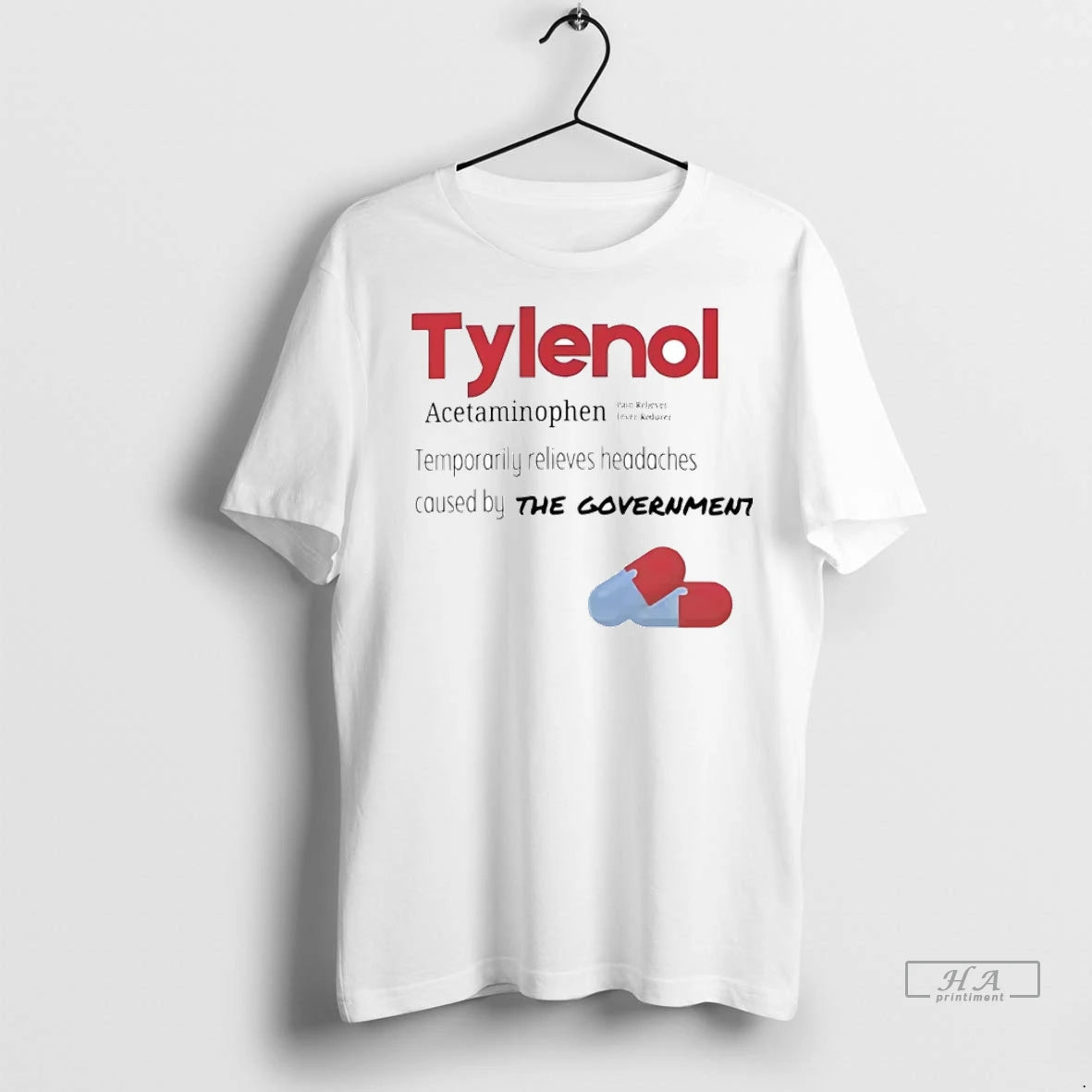 Officials Trendy Tylenol Acetaminophen Temporarily Relieves Headaches The Government Shirt Sweater