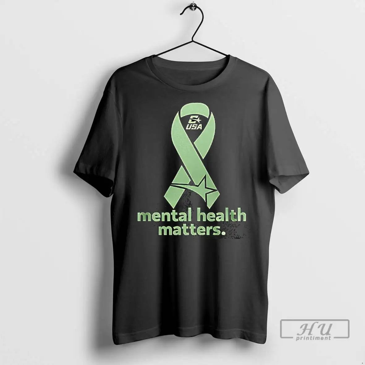 Officials Usa Utep Mental Health Matters Green Ribbon T Shirt