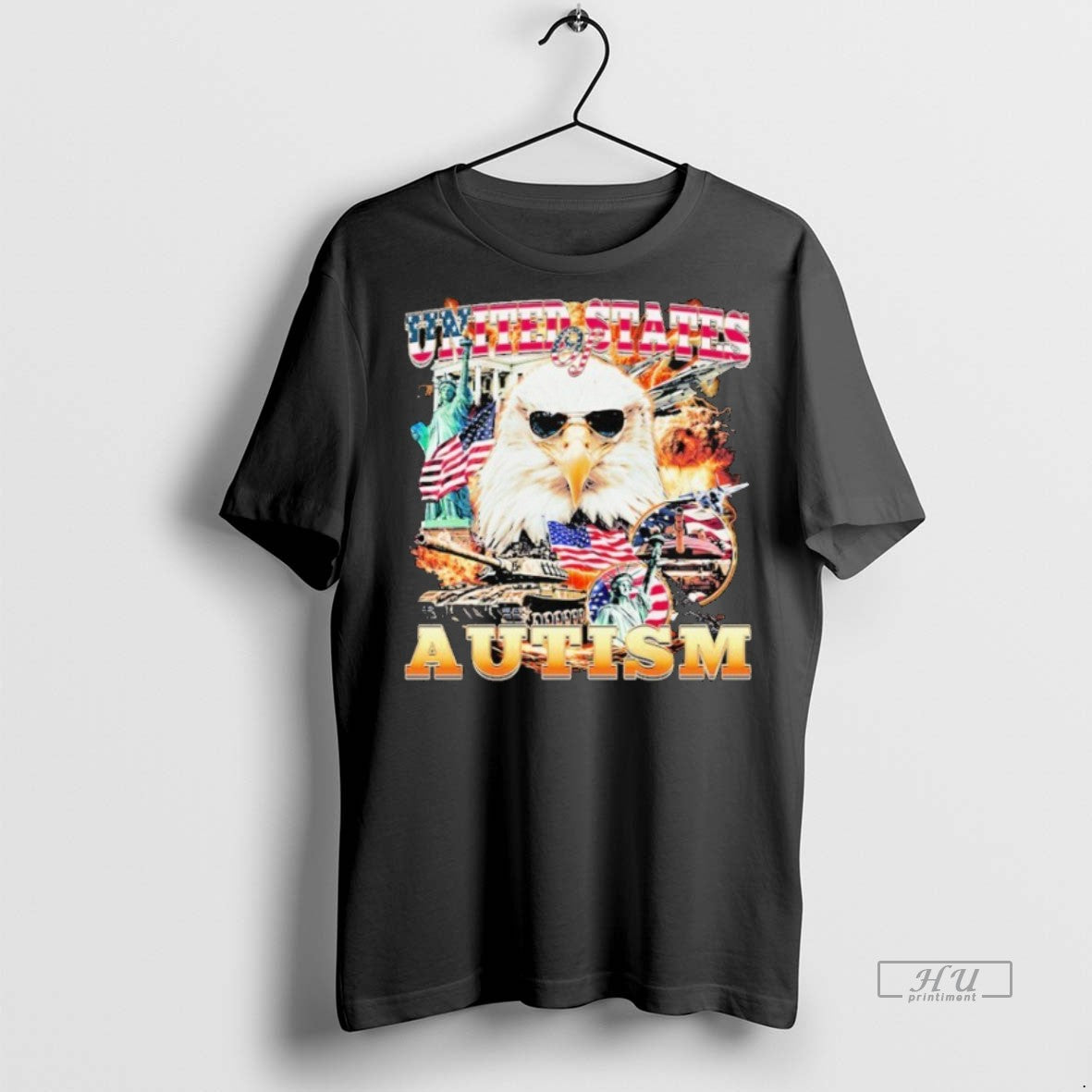 Officials United States Of Autism American Flag Eagle Shirt Sweater