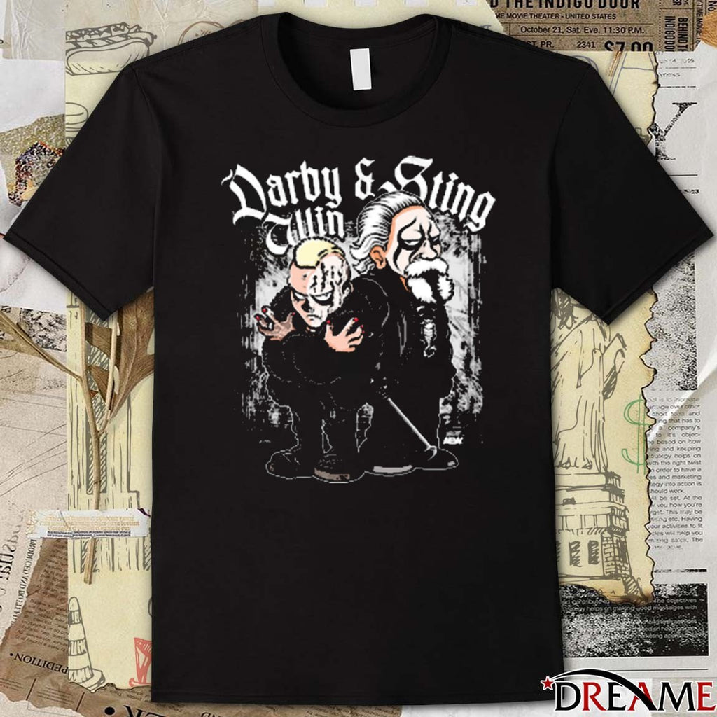 Offiicial Darby Allin and Sting Brothers in Paint AEW 2025 t-shirt