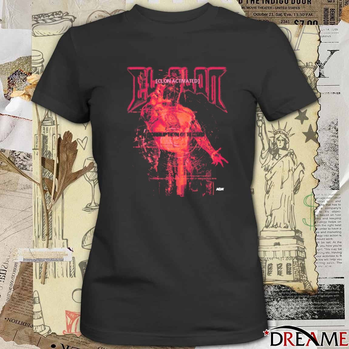 Offiicial El Clon Clon Activated AEW 2025 t-shirt