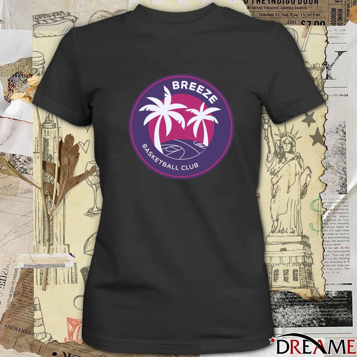 Offiicial Paige Bueckers The Breeze Basketball Club In Unrivaled Season 2 logo t-shirt