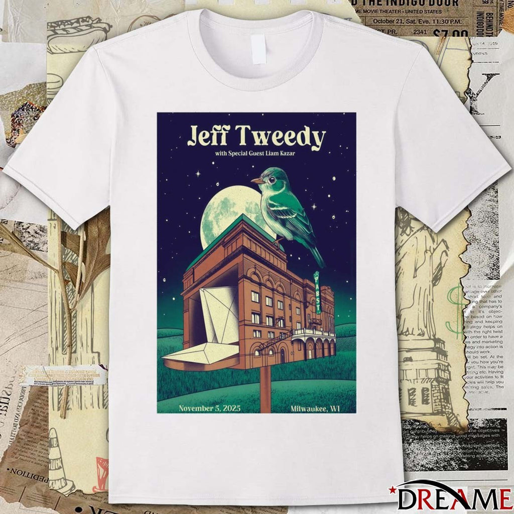 Offiicial Poster Jeff Tweedy Milwaukee WI November 5 2025 t-shirt