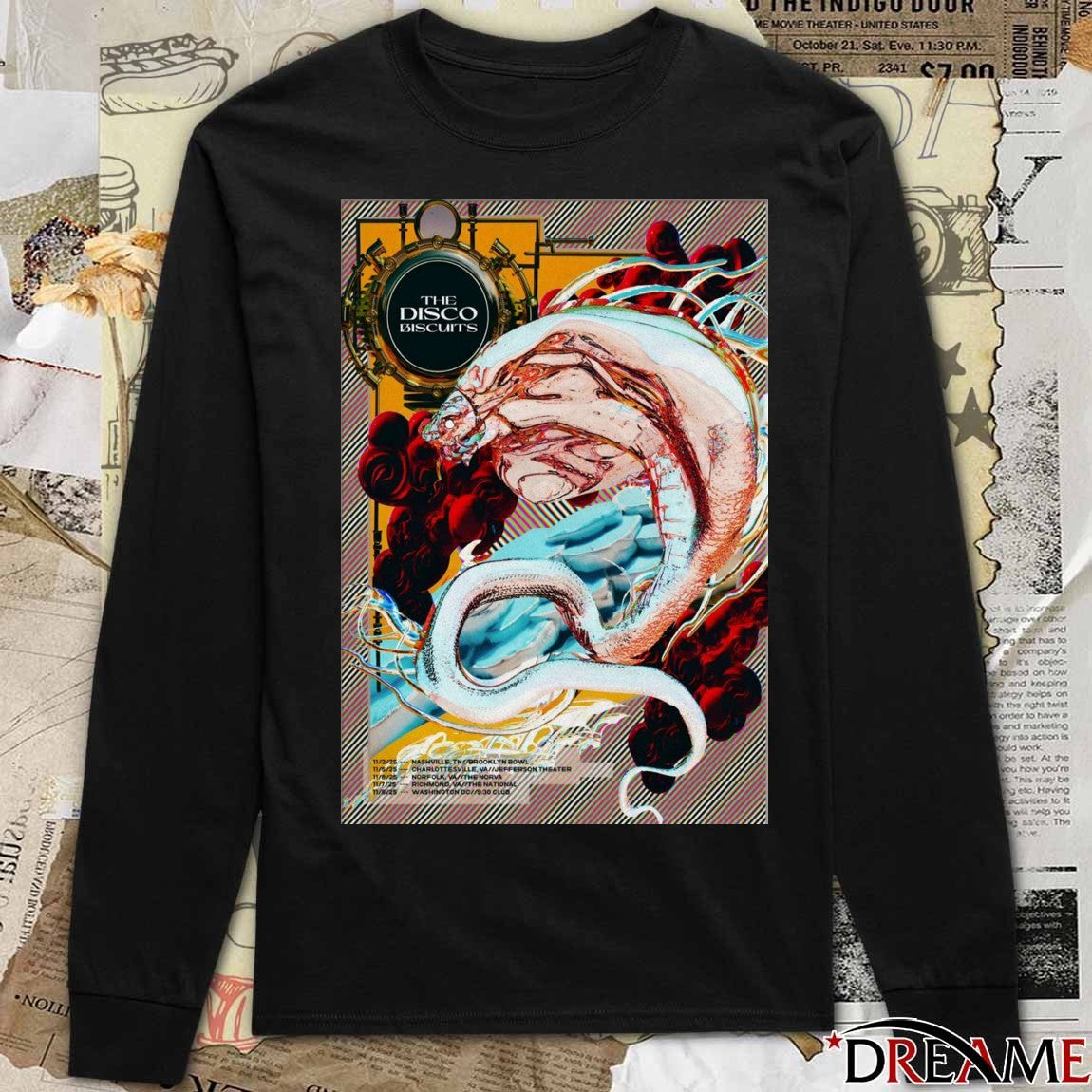 Offiicial Poster The Disco Biscuits November 2 – 8 2025 Fall Tour t-shirt