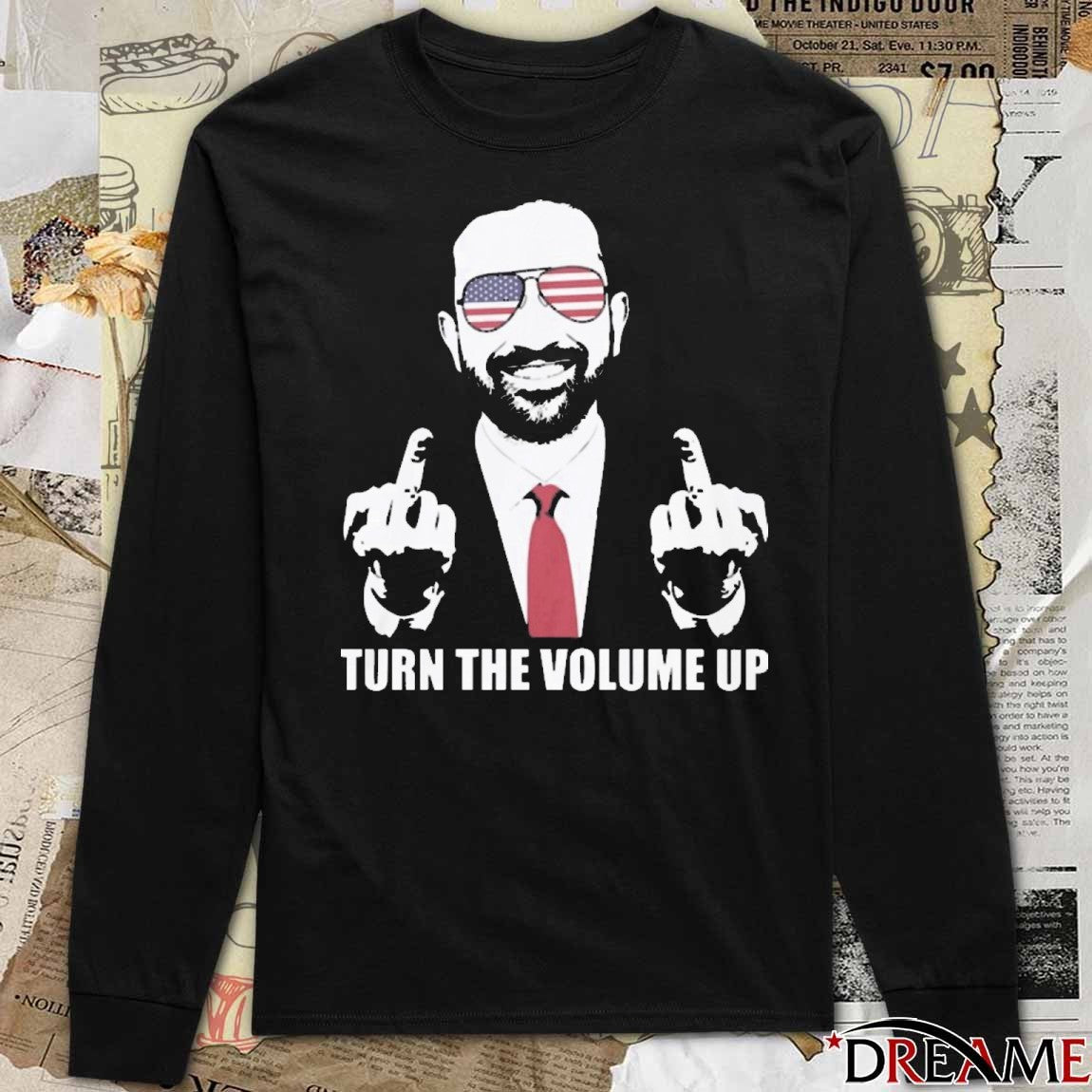 Offiicial Zohran Mamdani Turn The Volume Up NYC Portrait t-shirt