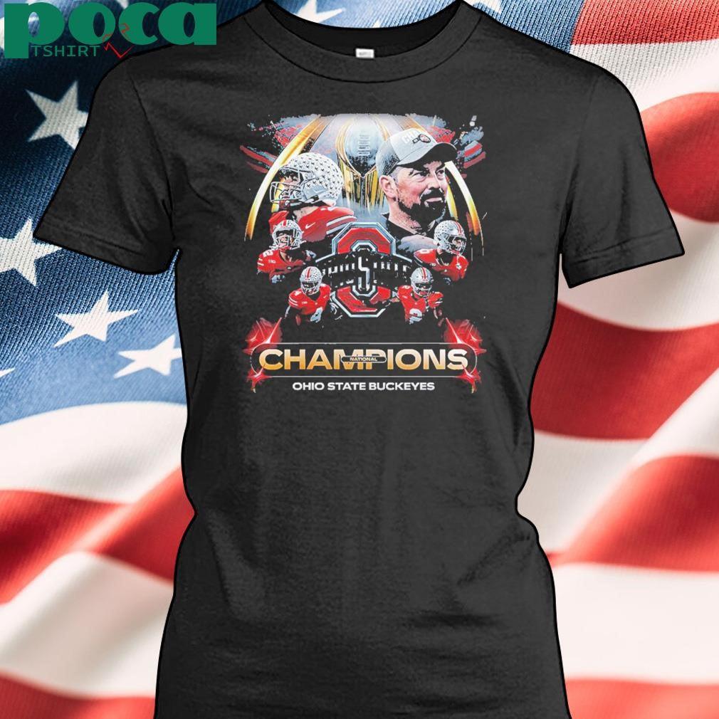 Ohio State National Champions Flag 2024-2025 College Football Playoff National Champions Unisex T-Shirt