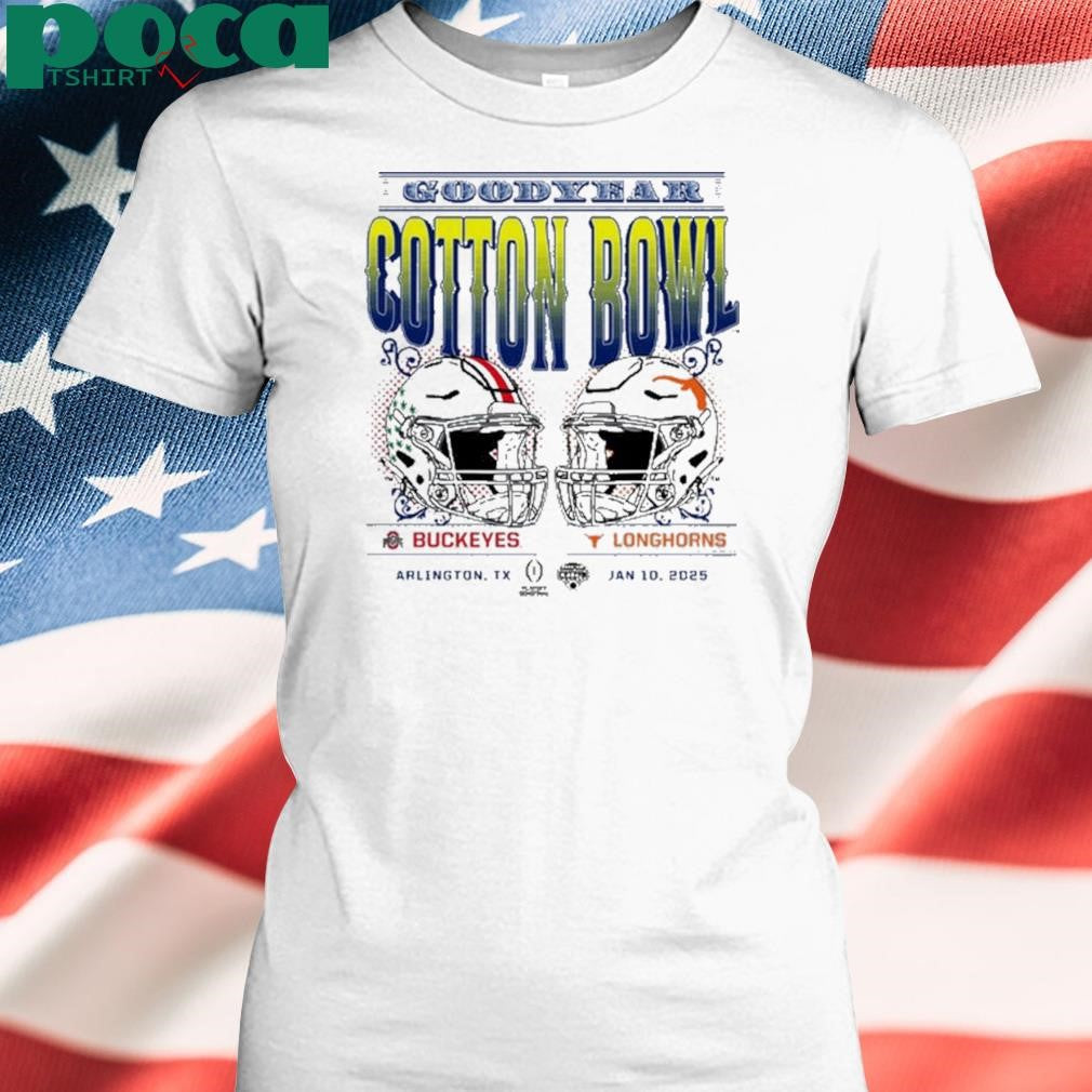 Ohio State vs Longhorns Jan 10, 2025 Arlington TX Playoff Semifinal New T-Shirt