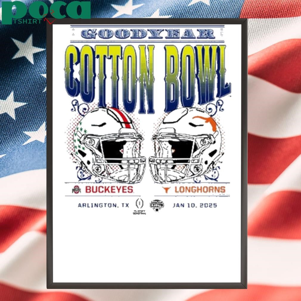 Ohio State vs Longhorns Jan 10, 2025 Arlington TX Playoff Semifinal New T-Shirt