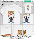Oklahoma City Thunder Basketball Hang the Banner vintage shirt