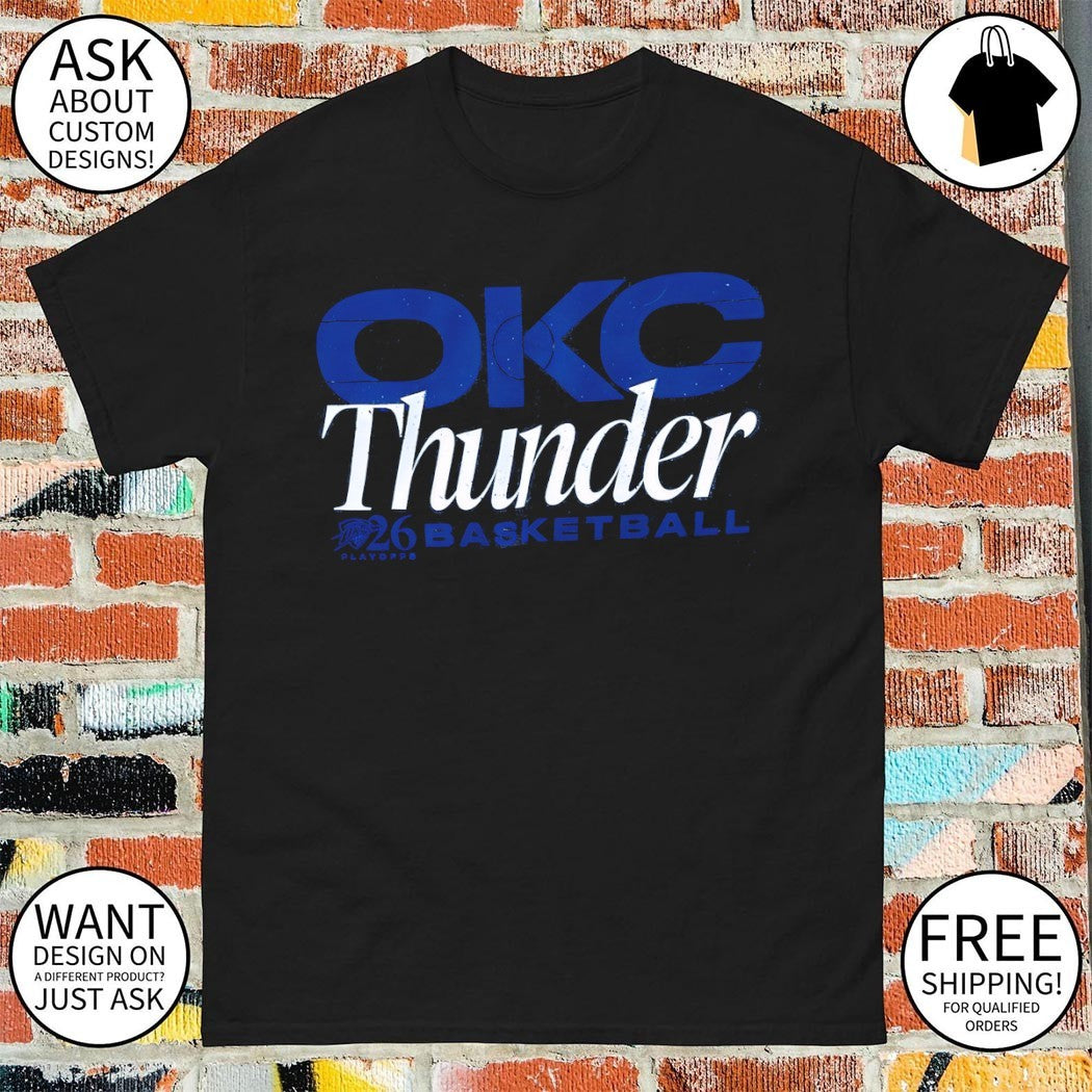Oklahoma City Thunder Basketball Playoffs 2026 logo shirt