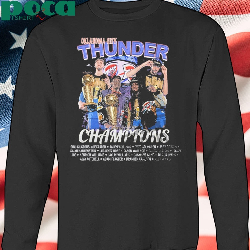 Oklahoma City Thunder OKC 2025 NBA Finals Champions Commemorative Shirt