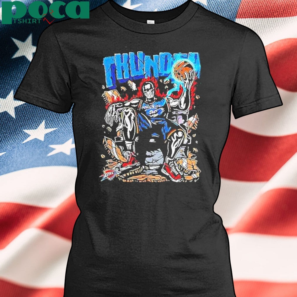 Oklahoma City Thunder Throne Warren Lotas Skeleton Shirt