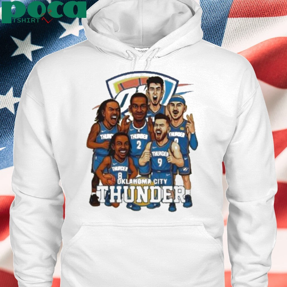 Oklahoma City Thunder basketball NBA Finals 2025 cartoon shirt