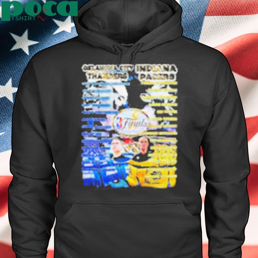 Oklahoma City Thunder vs Indiana Pacers NBA Finals 2025 full roster shirt