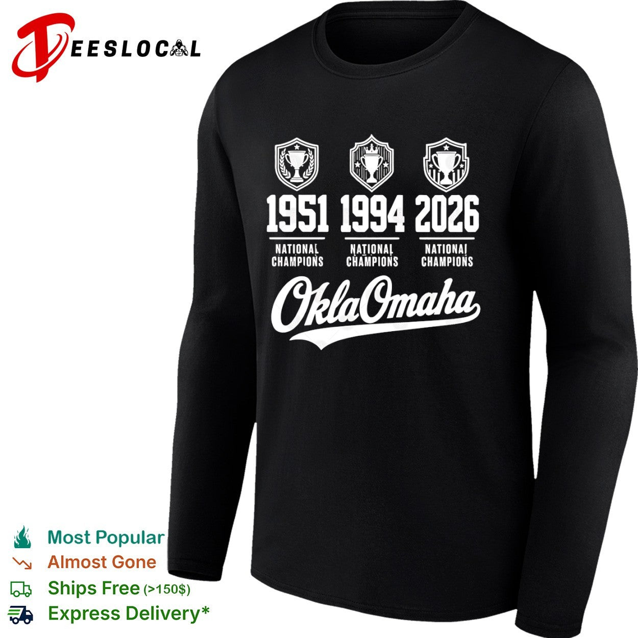 Oklahoma Sooners 1951 1994 2026 National Champions OklaOmaha College Baseball shirt