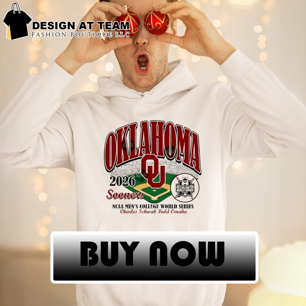 Oklahoma Sooners 2026 NCAA College World Series Baseball Charles Schwab Field Omaha shirt