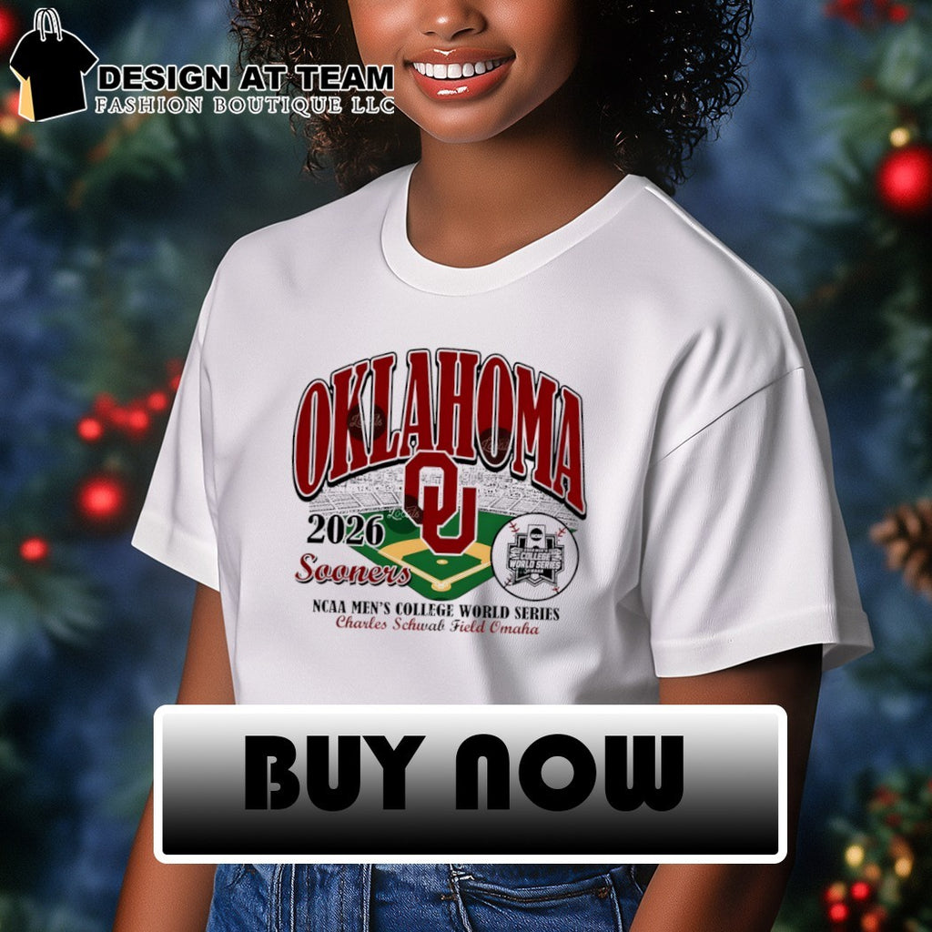 Oklahoma Sooners 2026 NCAA College World Series Baseball Charles Schwab Field Omaha shirt