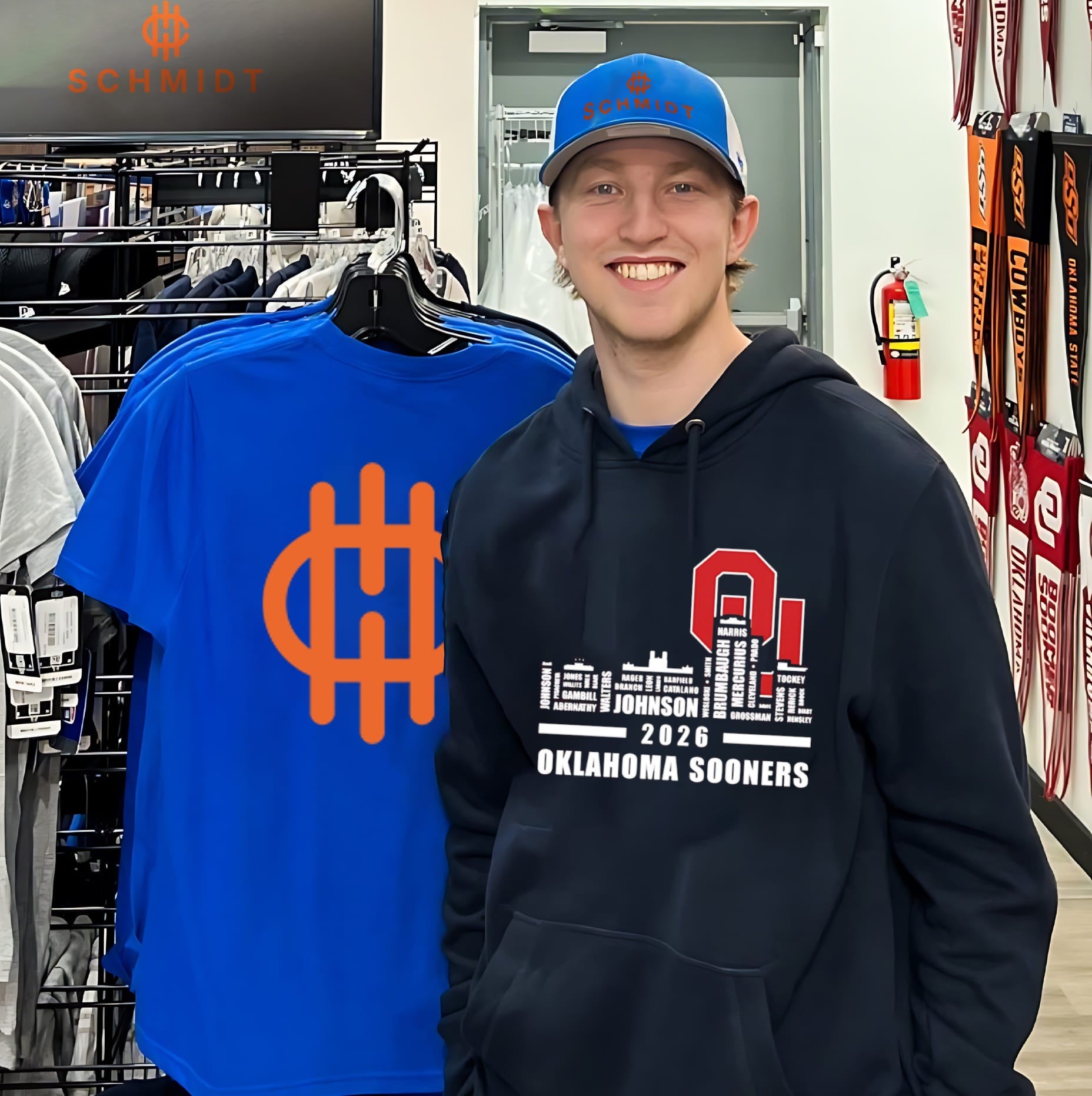 Oklahoma Sooners 2026 player name city skyline shirt