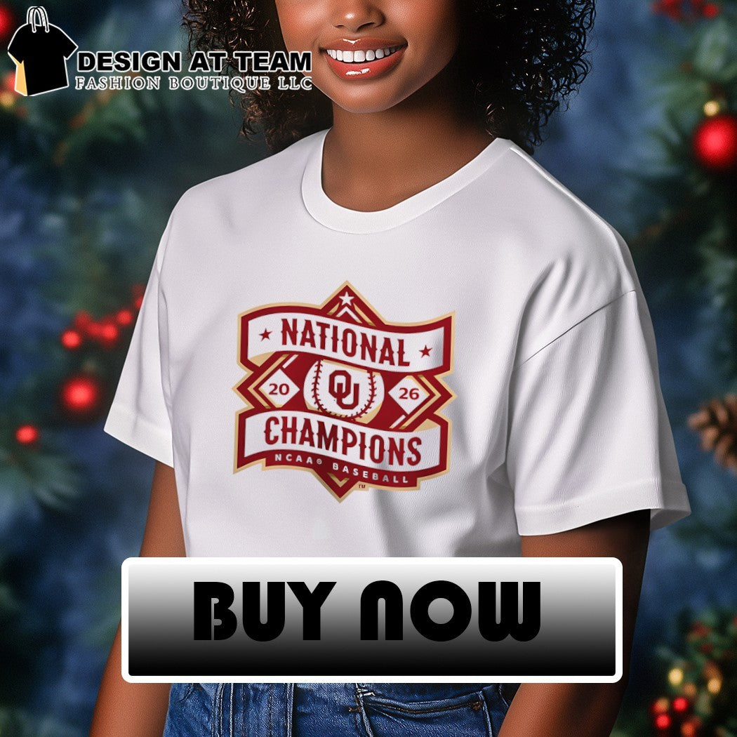 Oklahoma Sooners National Champions 20 26 NCAA Baseball logo shirt