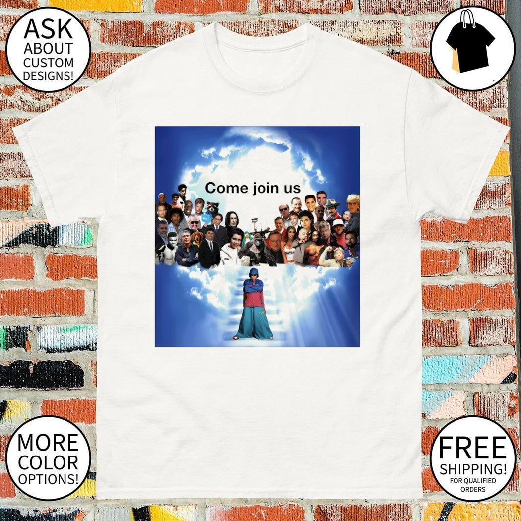 Oliver Tree Celebrities Harambe Prince Robin Williams Come join US heaven memorial shirt