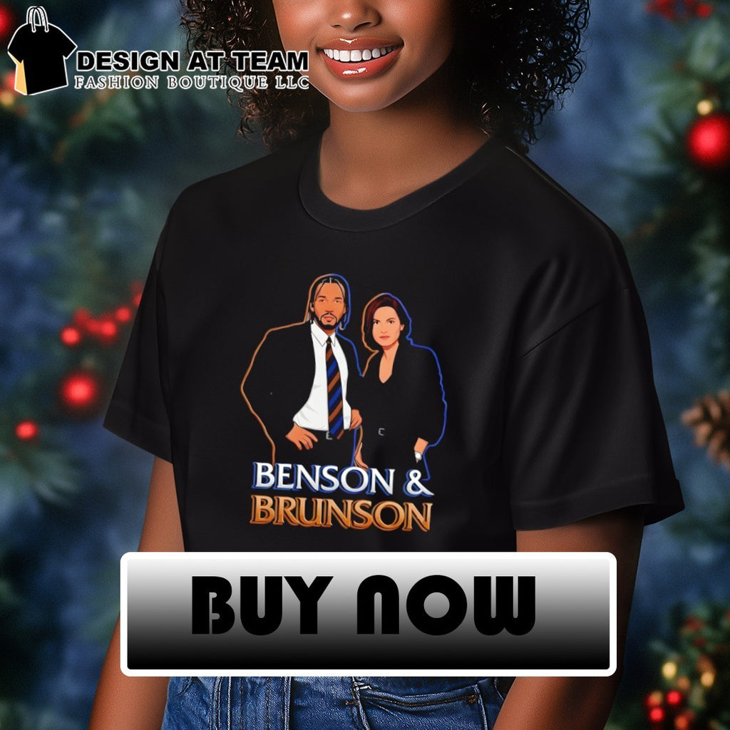 Olivia Benson and Janine Brunson Benson and Brunson cartoon shirt