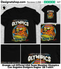 Orange cat Official USA Team Member Olympics Los Angeles Dodgers Sagna ’28 shirt