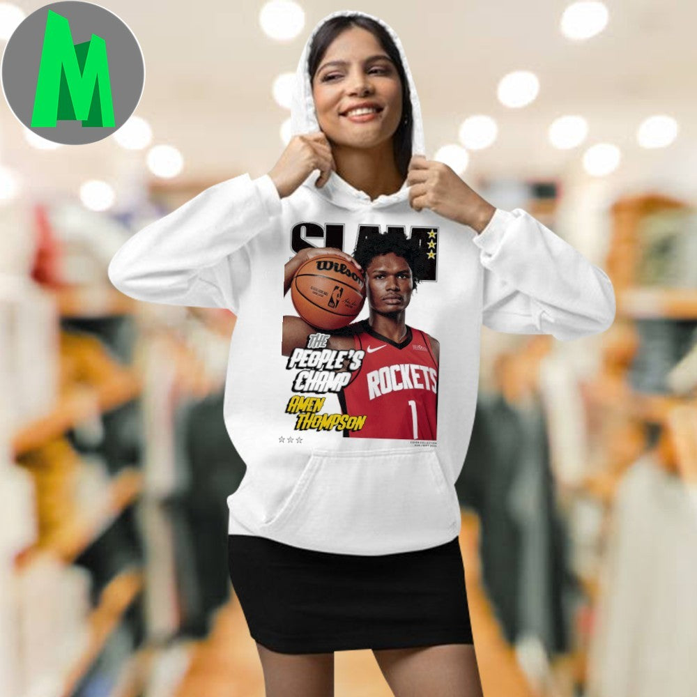 Original Amen Thompson Houston Rockets SLAM Magazine Cover T-Shirt