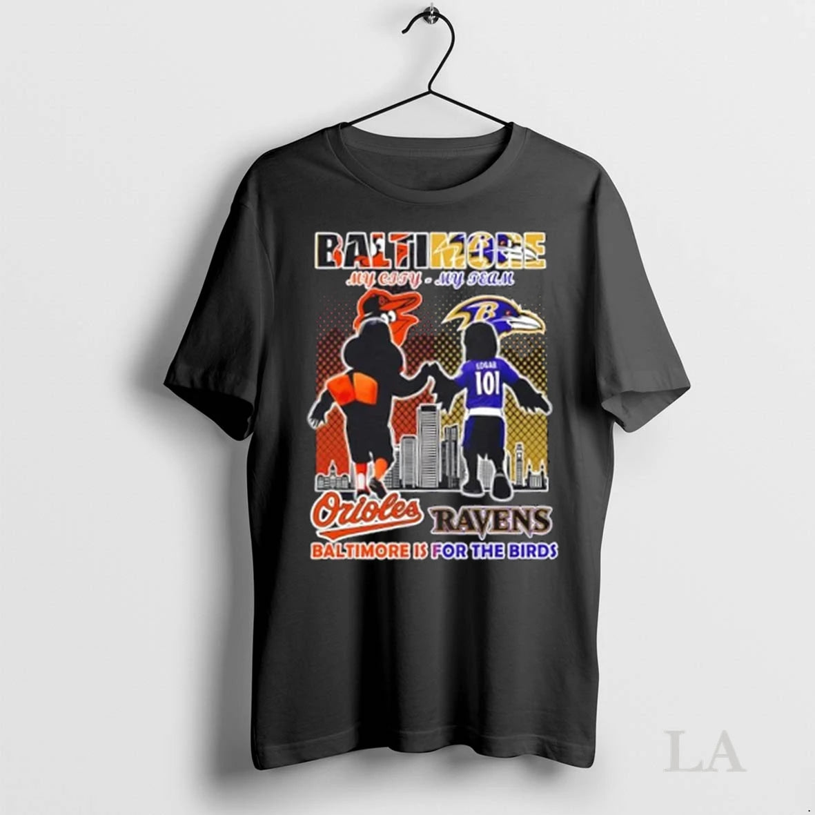 Original Baltimore Orioles X Ravens Mascots Baltimore Is For The Birds Skyline