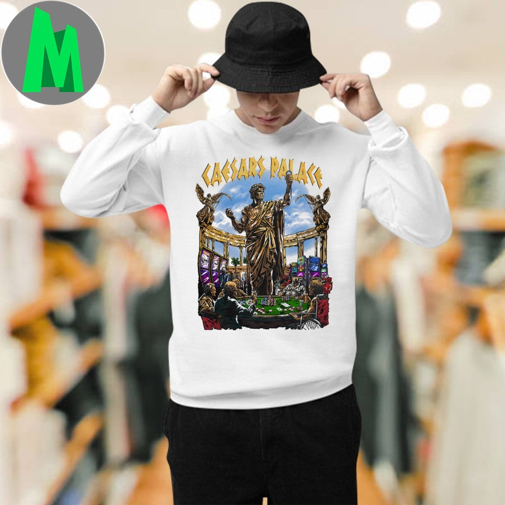Original Caesars Palace Casino Las Vegas Roman Statue Graphic T-Shirt