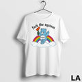 Original Care Bear Fuck The System Resist Rainbow