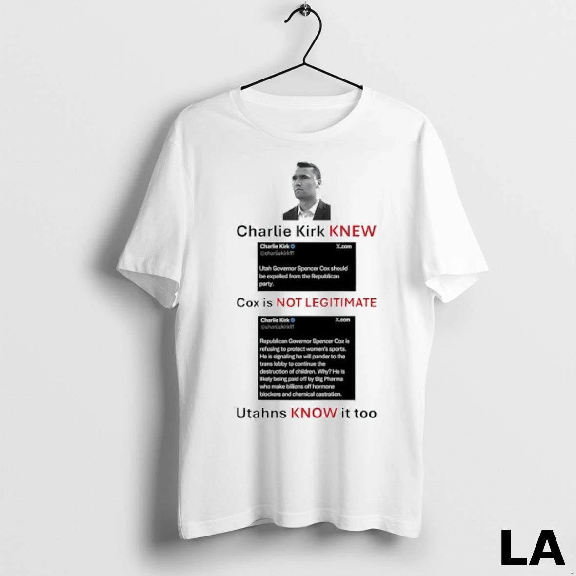 Original Charlie Kirk Knew Cox Is Not Legitimate Utahns Know It Too Graphic