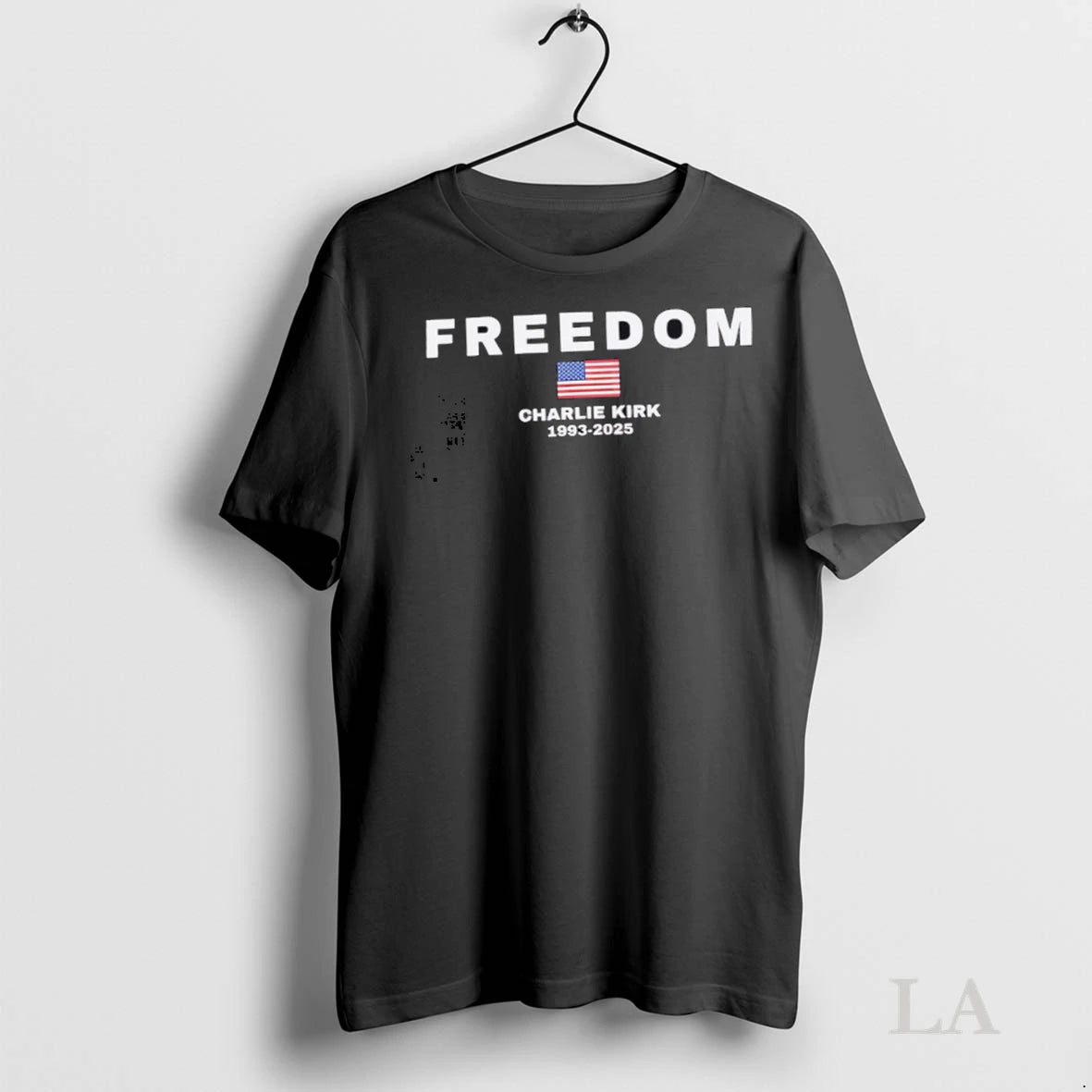 Original Charlie Kirk Tribute Freedom 1993 2025 American Flag