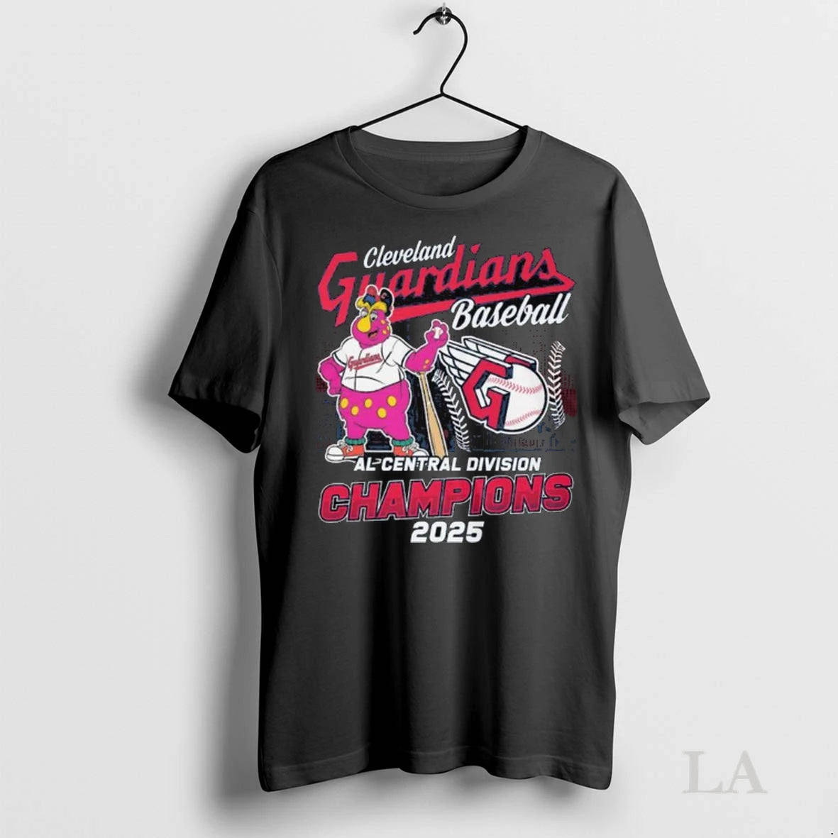 Original Cleveland Guardians Macsot Baseball 2025 Al Central Division Champions Long Sleve