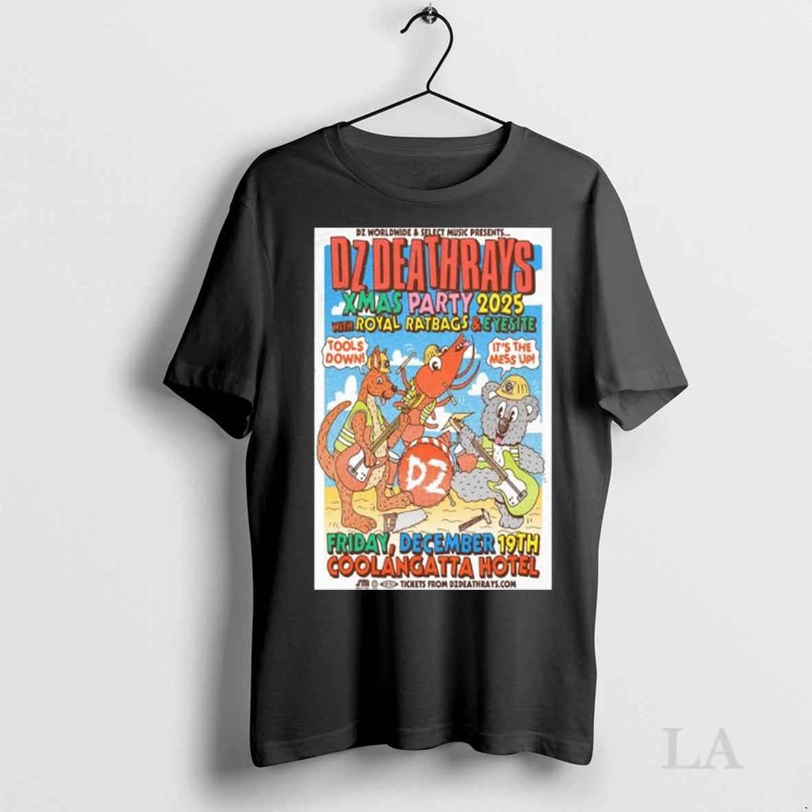 Original Dz Deathrays Xmas Party 2025 December 19th Coolangatta Hotel Long Sleve