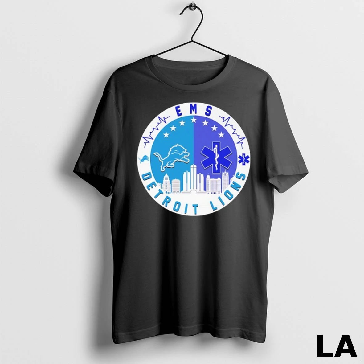 Original Ems X Detroit Lions City Skyline Circle Logo