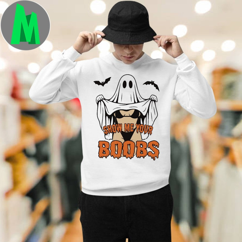 Original Funny halloween sexsy spooky show me your boobs Shirt