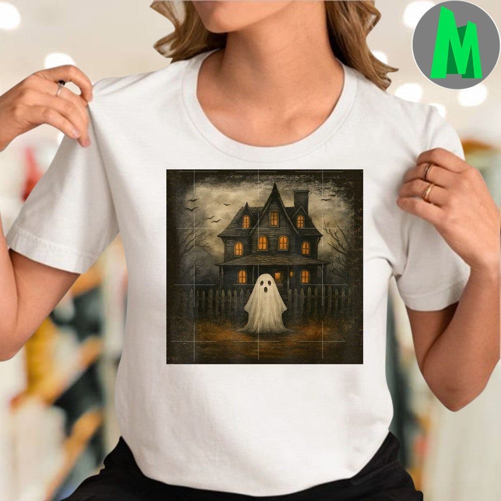 Original Ghost Boo Haunted House Halloween Costumes Boy Shirt