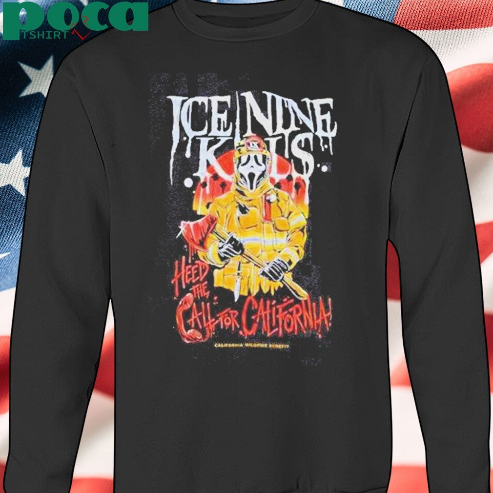 Original Ghostface Ice Nine Kills Heed The Call For California Shirt