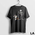 Original Halloween Australian Shepherd And Skeleton