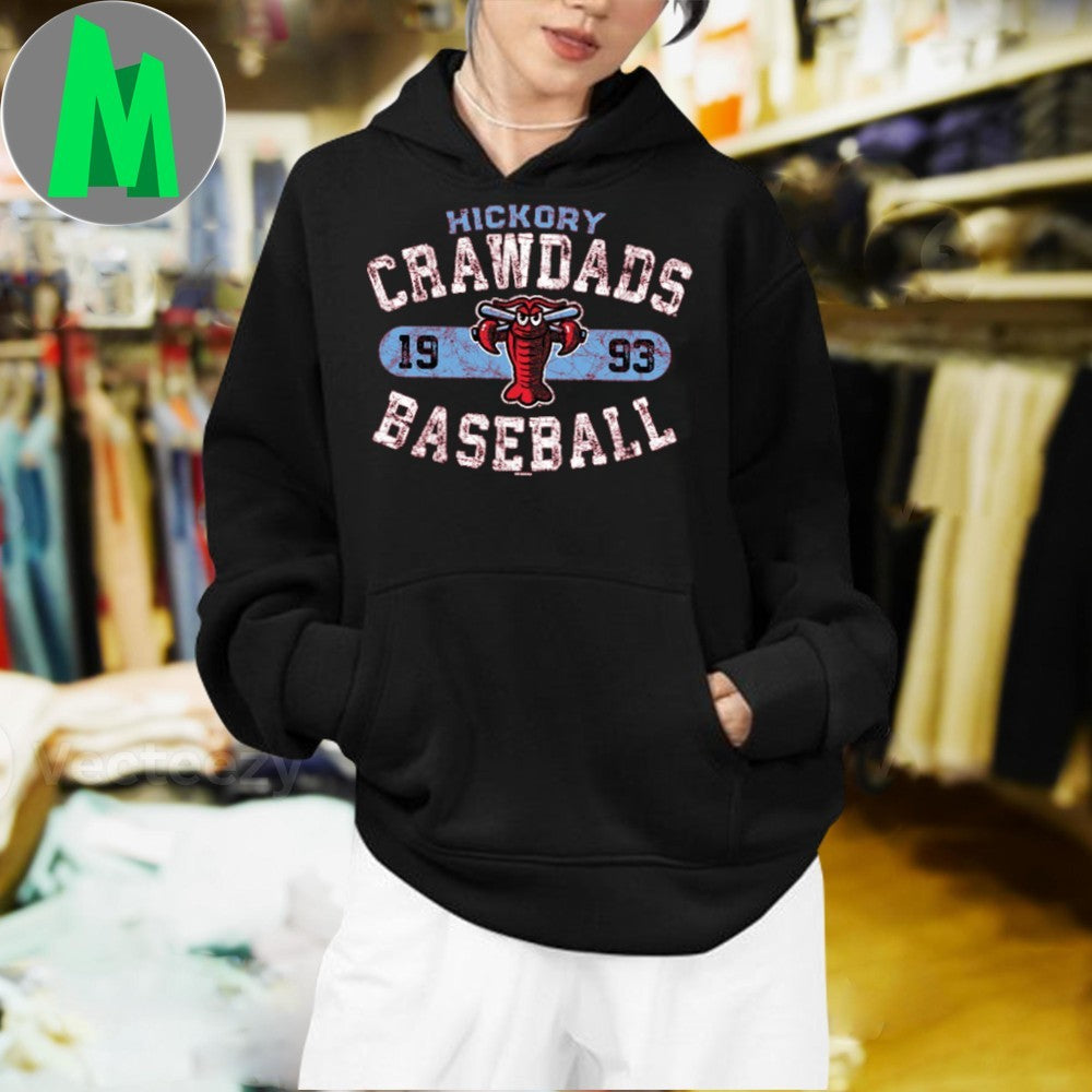 Original Hickory Crawdads Comfort Colors Gilmore Crimson Adult Shirt