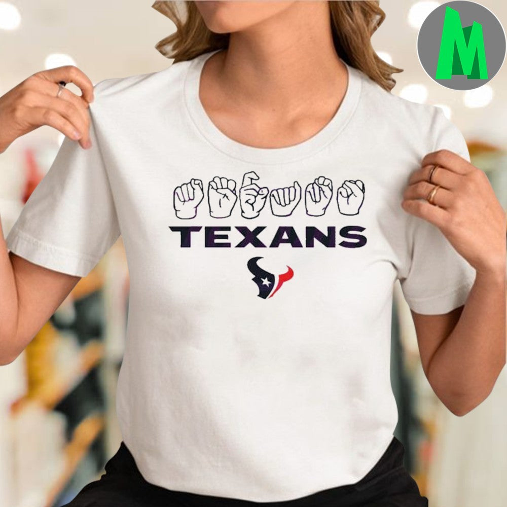Original Houston Texans Homage Youth Love Sign Shirt