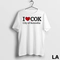 Original I Love Cok The City Of Kenosha Heart